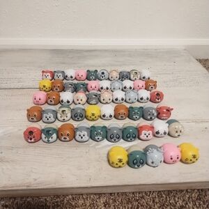 55x Mini Animal Toy Pull Back Cars 1.5" inches.